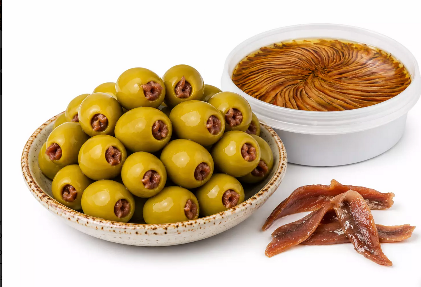 Azeitona Gordal Recheada com Aliche Italiano - 250g