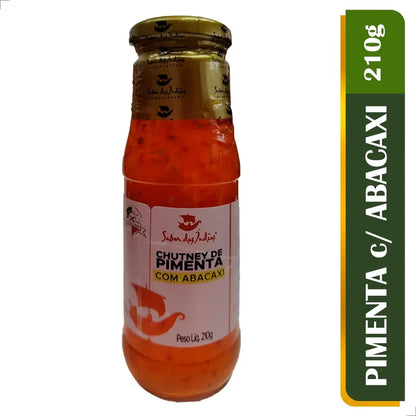 Chutney de Pimenta com Abacaxi - 210g Sabor das Indias | Empório Di Callani