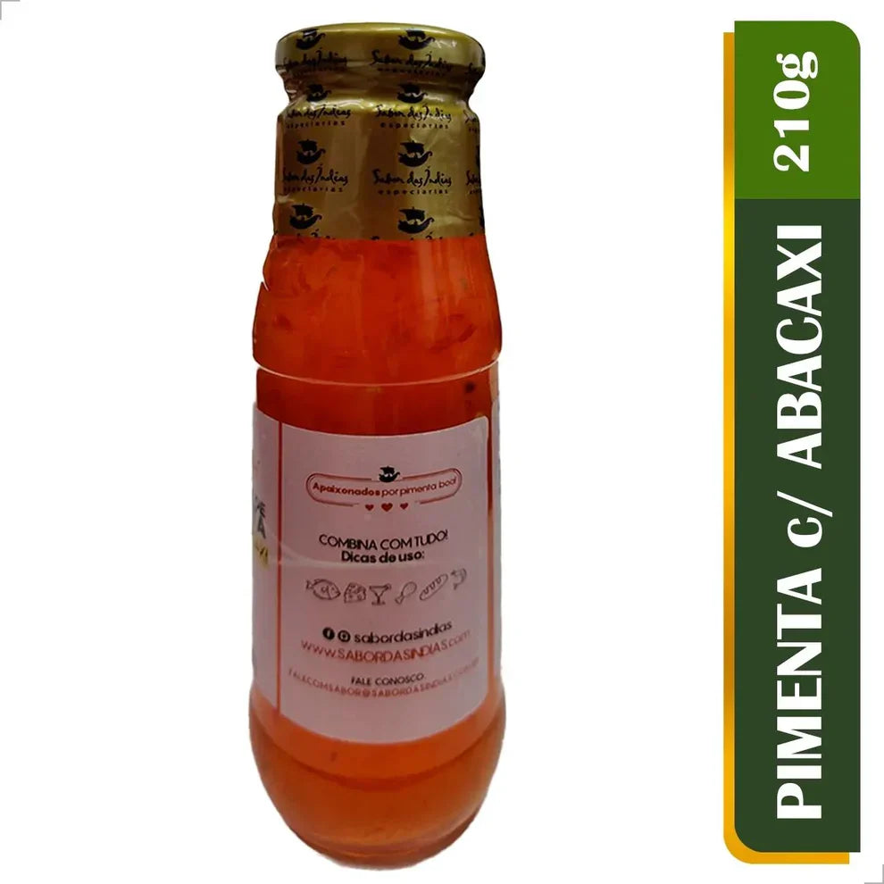 Chutney de Pimenta com Abacaxi - 210g Sabor das Indias | Empório Di Callani