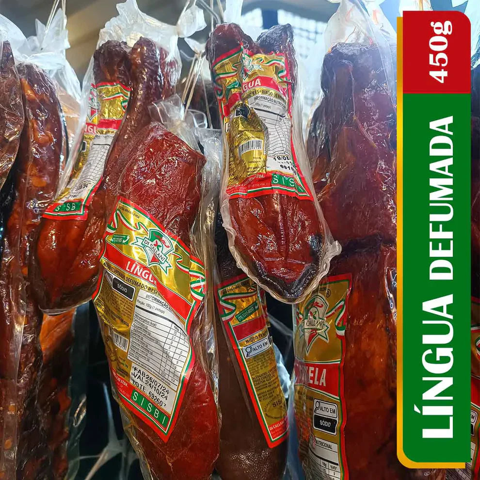 Língua Bovina Defumada 450g - Empório Di Callani