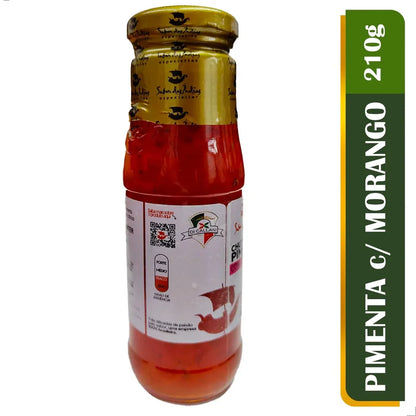 Chutney de Morango com pimenta 210g - Agridoce Gourmet Sabor das Indias | Empório Di Callani