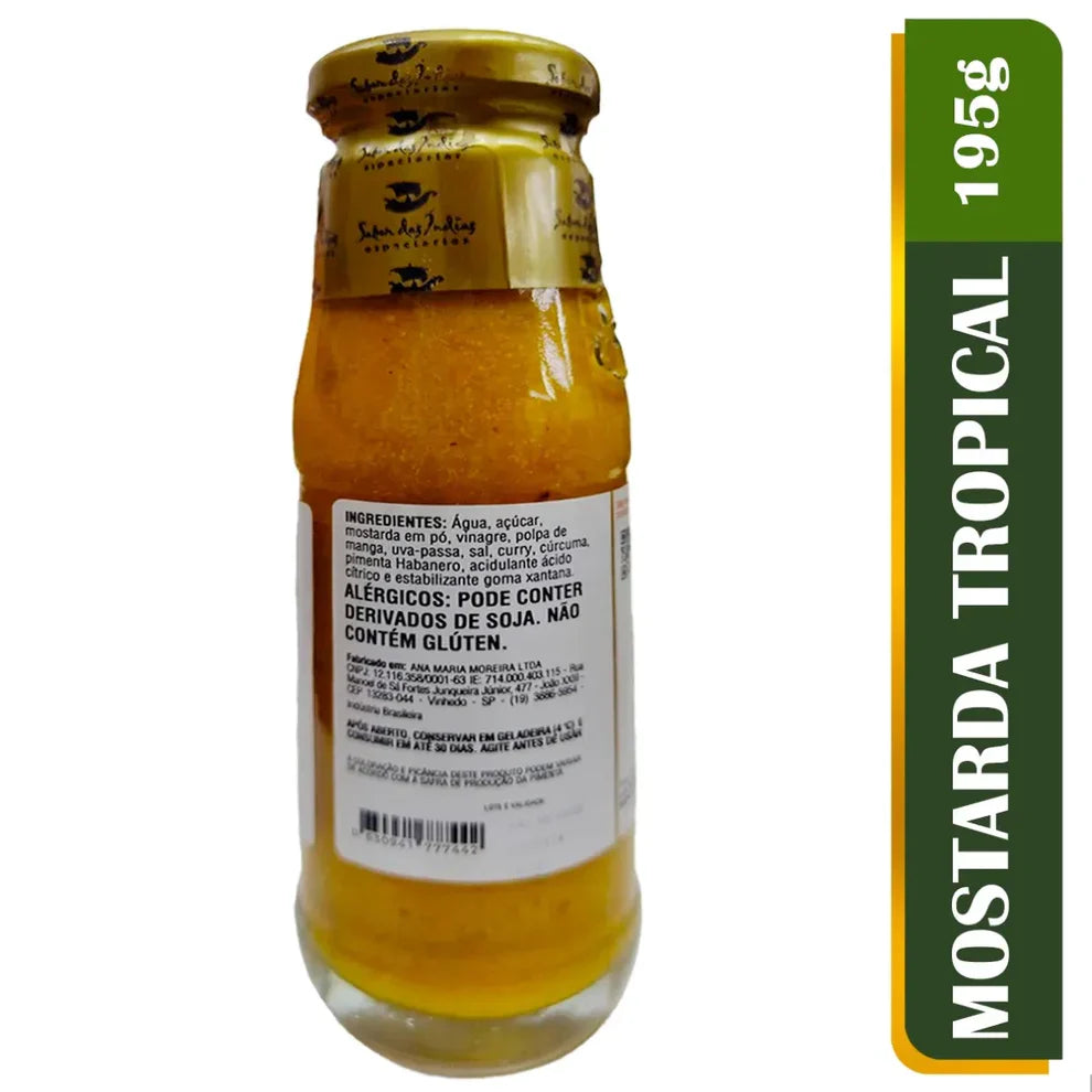 Mostarda Habanero com Manga - Sabor das Índias 195g | Empório Di Callani